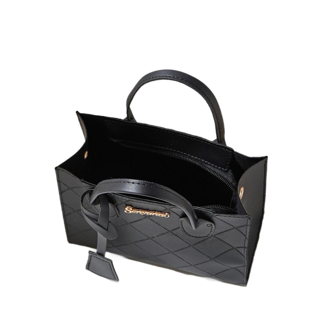 Quilted Diamond Pattern Women Crossbody Bag